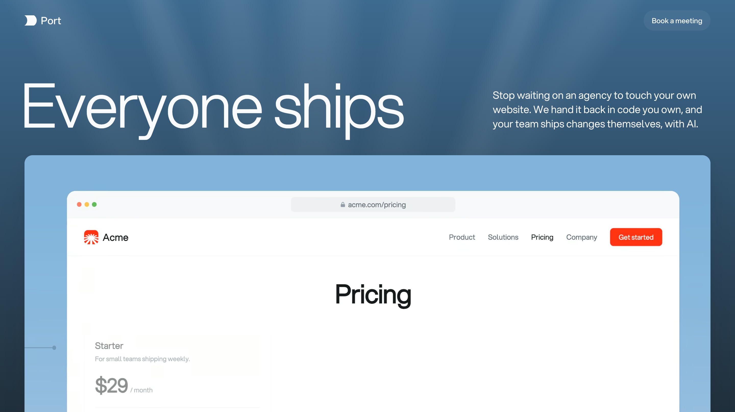 Port website